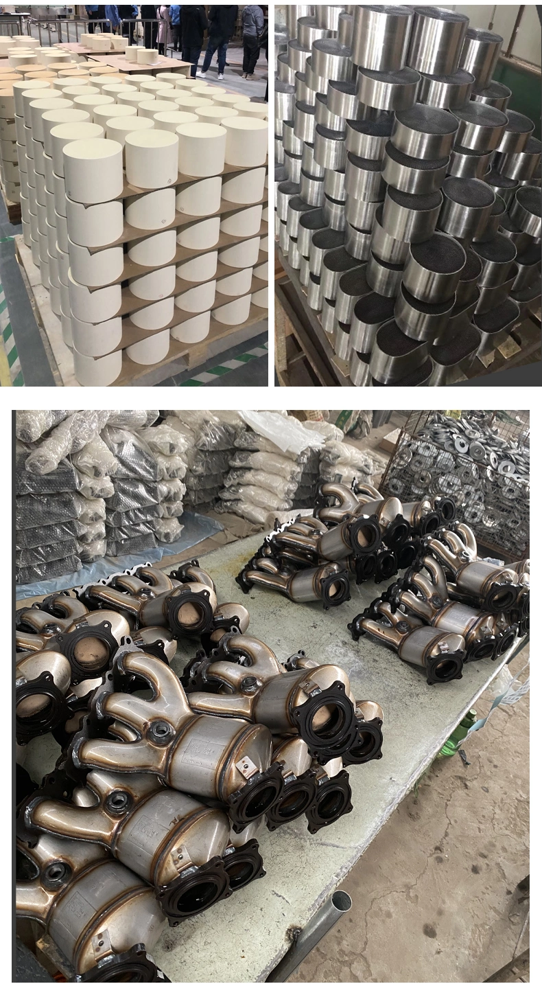 Canned Catalytic Converter 101*120 Honeycomb Ceramic Catalyst 400cpsi 600cpsi